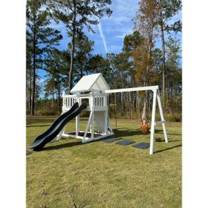 Modern Monkey Playsystem Package #1 | Outdoor Playsets & Playgrounds Outdoor Grey