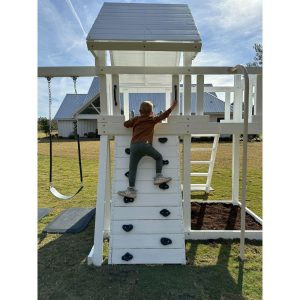 Modern Monkey Playsystem Package #1 | Outdoor Playsets & Playgrounds Outdoor Grey