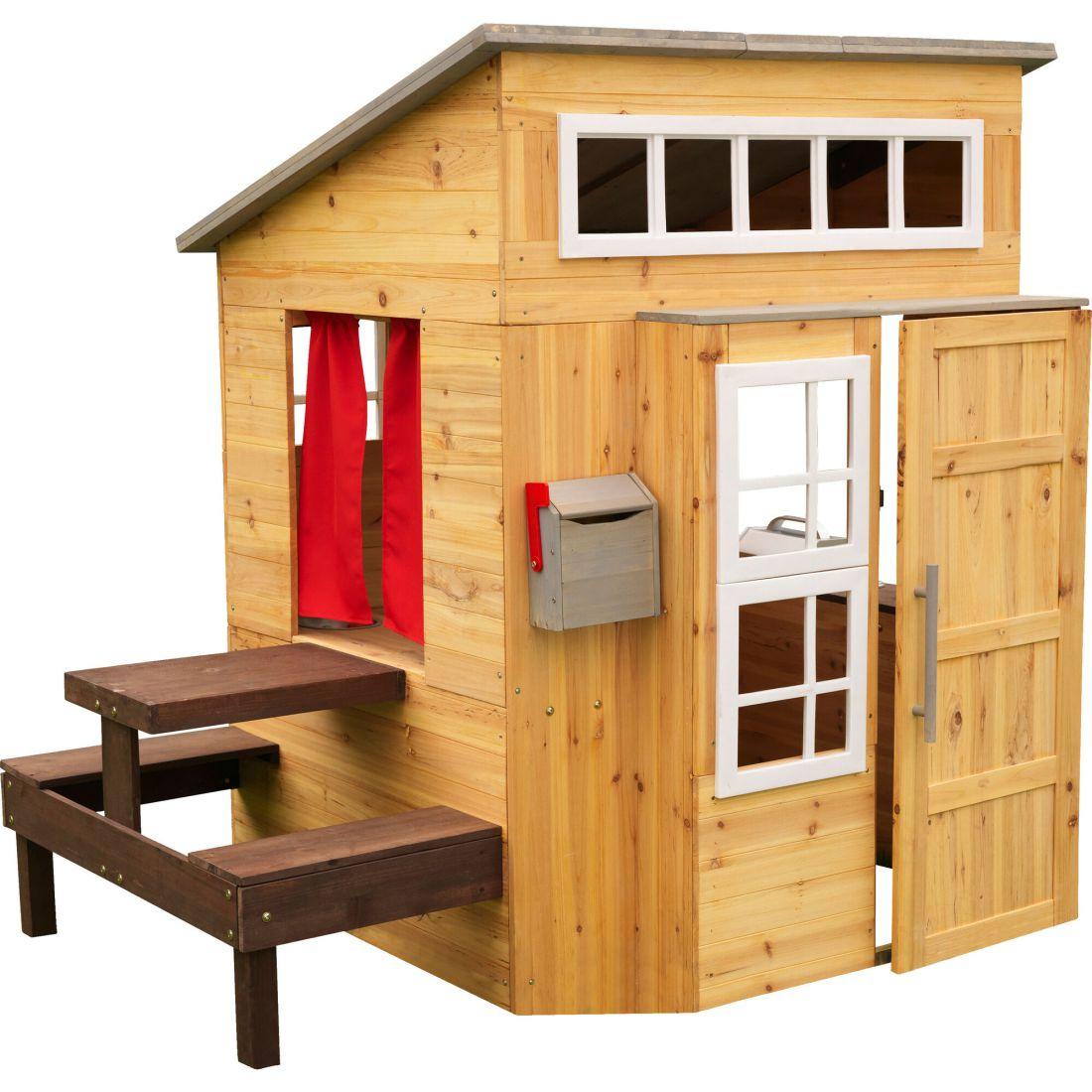 Modern Outdoor Playhouse | Yard & Lawn Games Outdoor Natural