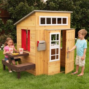 Modern Outdoor Playhouse | Yard & Lawn Games Outdoor Natural