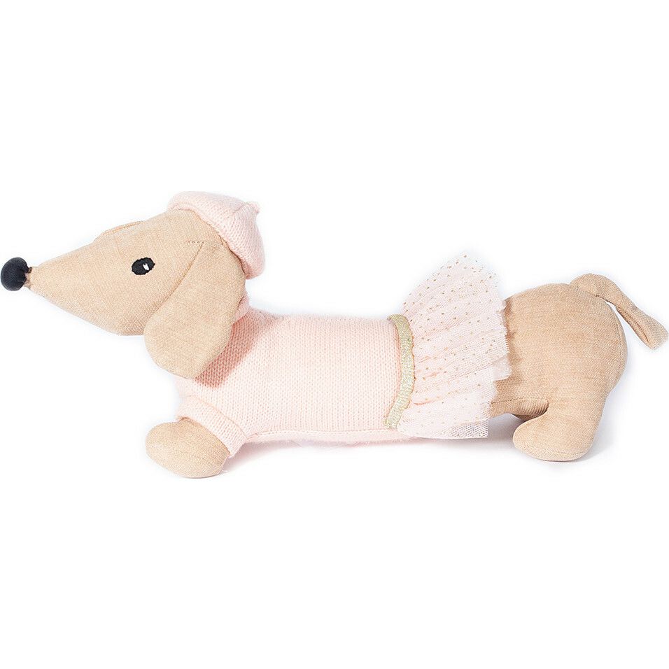 Mon Cheri French Dog | Plush Baby & Toddler Pink