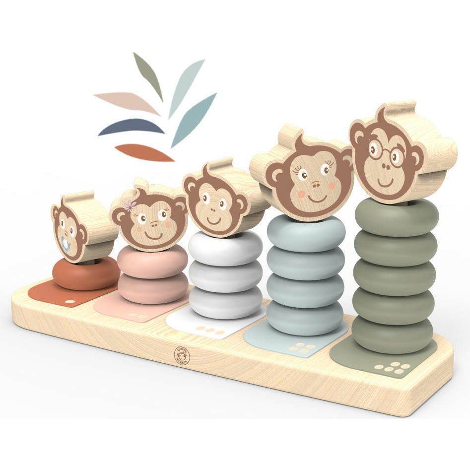 Monkey Family Stacker | Blocks, Sorters & Stackers Baby & Toddler Blocks, Sorters & Stackers