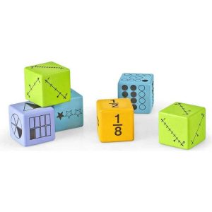 Multiple Representation Fraction Dice, Set Of 16 | Educational Toys Educational Toys Educational Toys