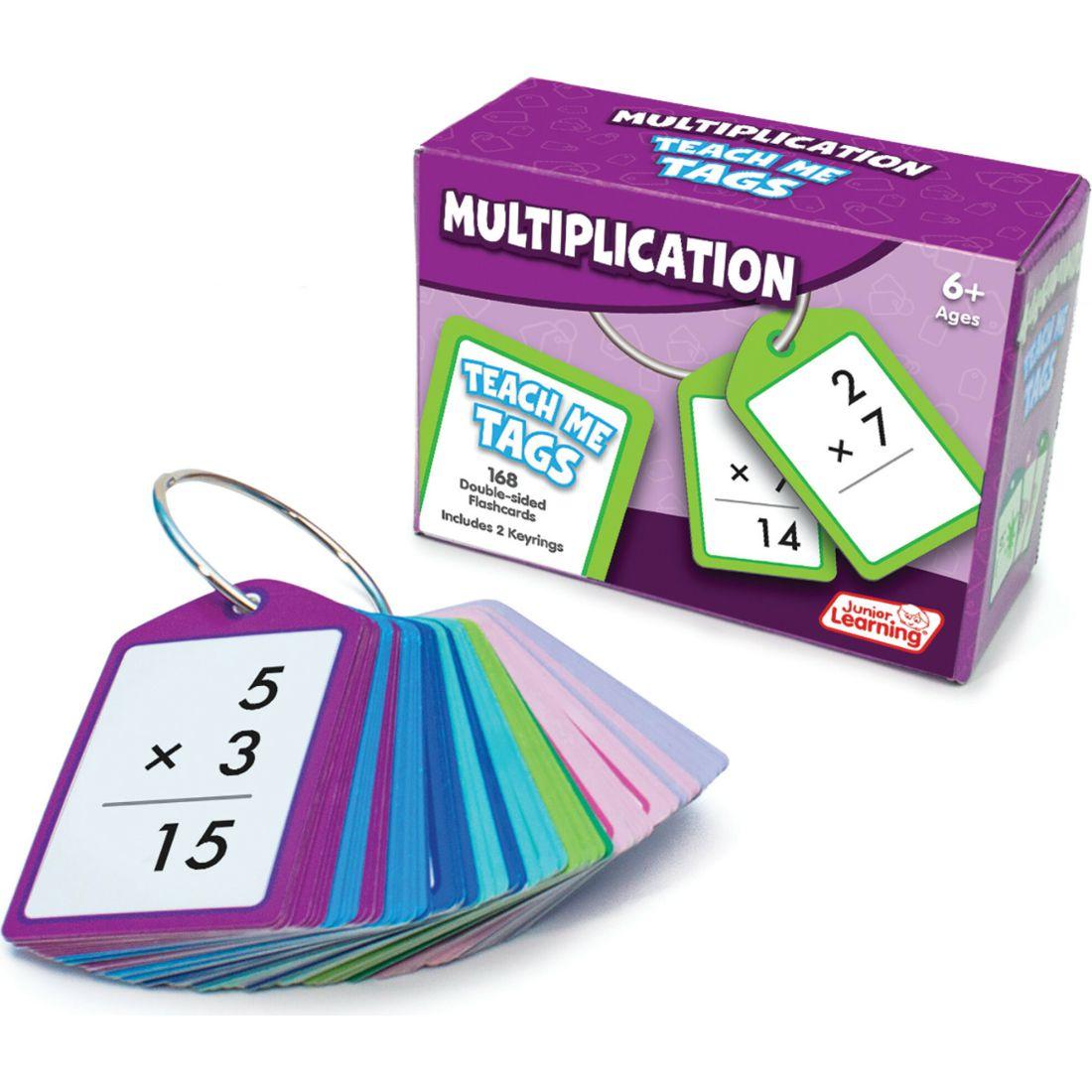 Multiplication Teach Me Tags – 168 Educational Flashcards | Books Books Books