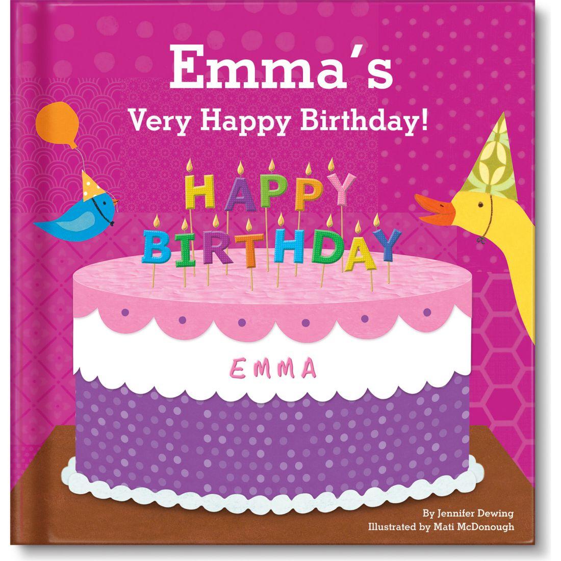 My Very Happy Birthday Personalized Board Book, Girl | Books Books Books