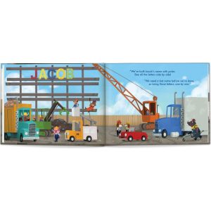 My Very Own Truck Personalized Book, 24 Piece Puzzle And Card Game Gift Set | Puzzles Imaginative Learning Puzzles