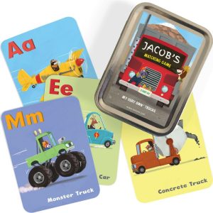 My Very Own Truck Personalized Book, 24 Piece Puzzle And Card Game Gift Set | Puzzles Imaginative Learning Puzzles