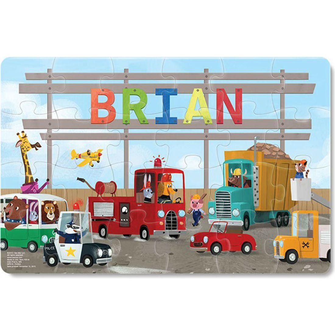 My Very Own Trucks Personalized Puzzle | Puzzles Imaginative Learning Multi