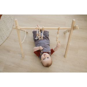 Natural Wood Gym With Macrame Toys | Activity Gyms & Playmats Activity Gyms & Playmats Activity Gyms & Playmats