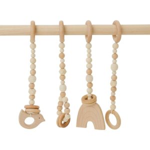 Natural Wood Gym With Toys | Activity Gyms & Playmats Activity Gyms & Playmats Activity Gyms & Playmats