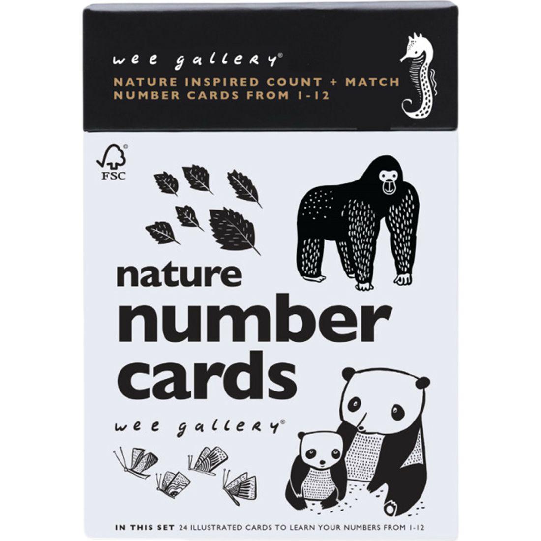 Nature Number Cards | Infant Development Baby & Toddler Black