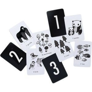 Nature Number Cards | Infant Development Baby & Toddler Black