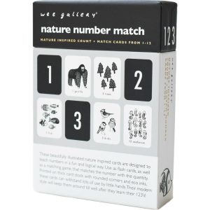 Nature Number Cards | Infant Development Baby & Toddler Black