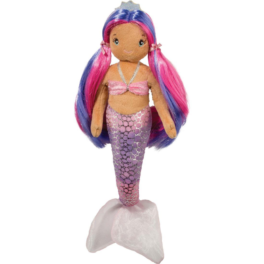 Nola Pink Mermaid, Dark Pink & Purple Hair | Plush Baby & Toddler Multi