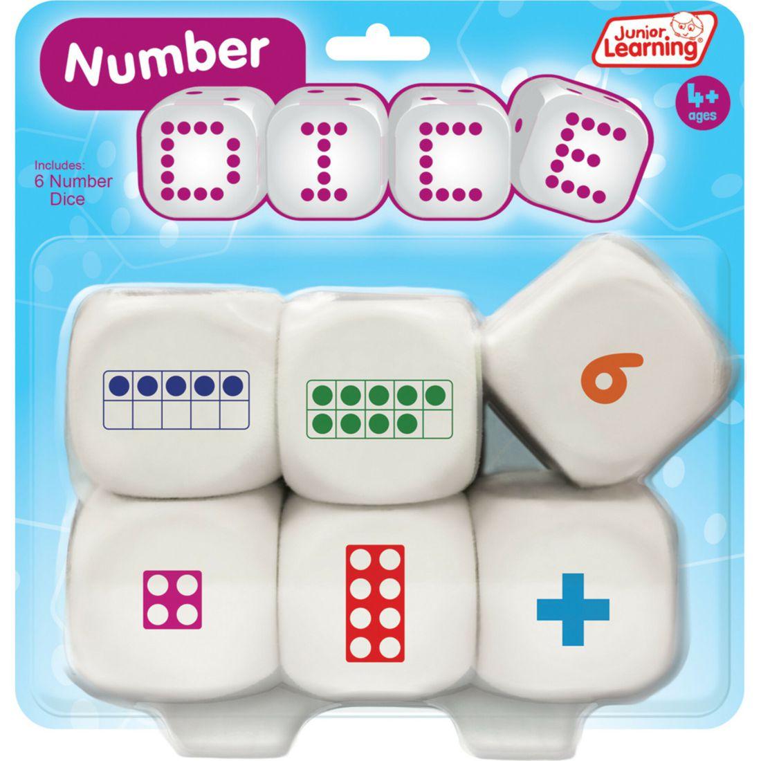 Number Dice For Ages 4-6 Pre Kindergarten Learning | STEM Toys Kids Multi