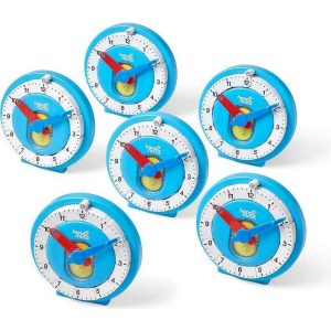 Numberline Clock: Deluxe Set Of 6 | Educational Toys Educational Toys Educational Toys