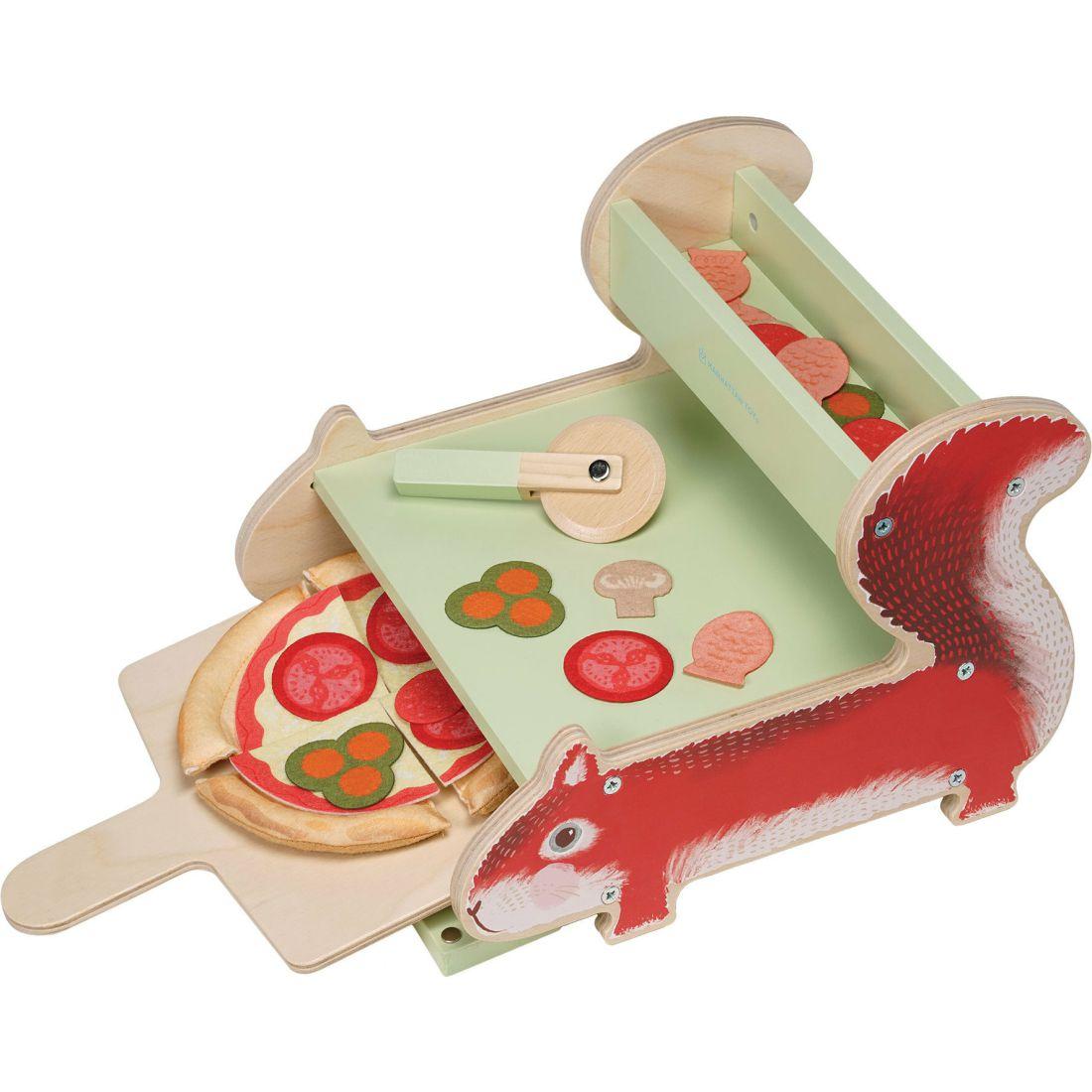 Nutty Squirrel Pizzeria Pretend Play Cooking Toy Set | Play Food & Accessories Kids Multi