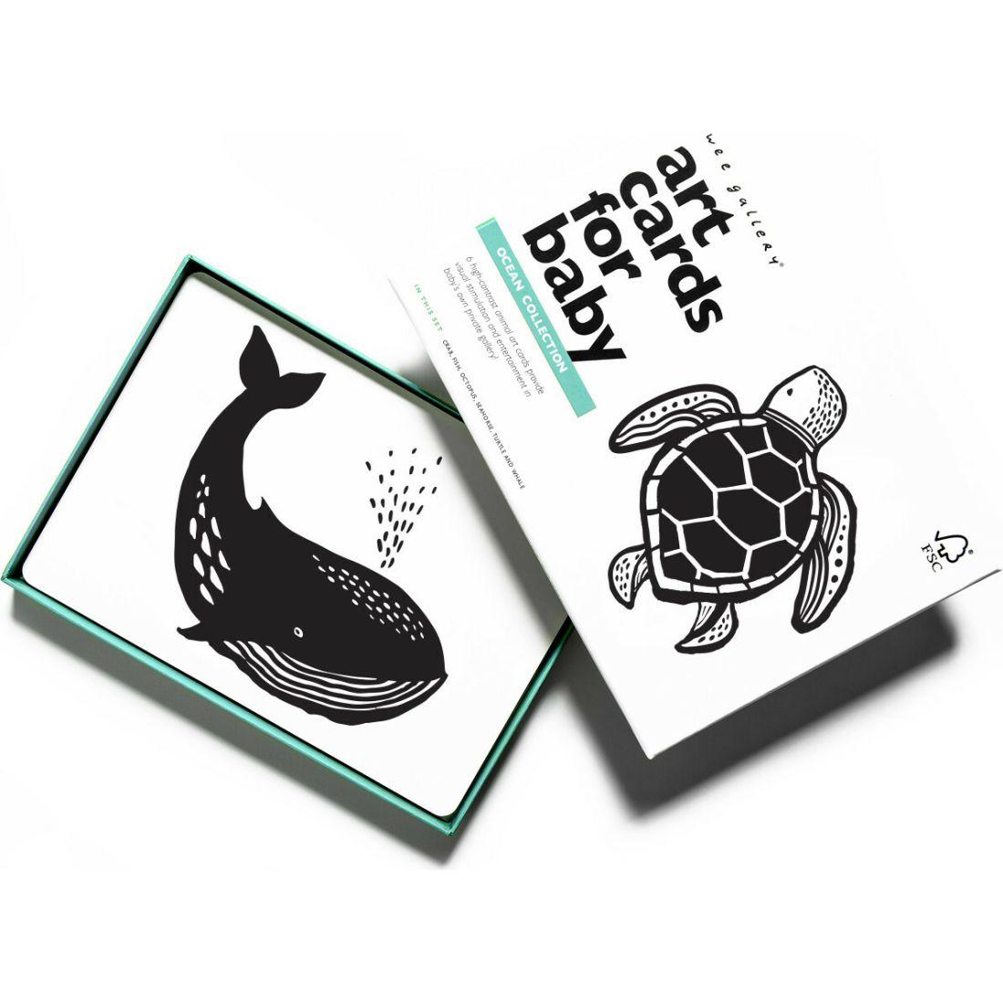 Ocean – Art Cards For Baby | Infant Development Baby & Toddler Black