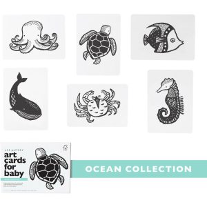 Ocean – Art Cards For Baby | Infant Development Baby & Toddler Black