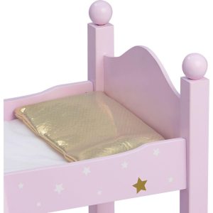 Olivia’S Little World 18" Doll Wooden Convertible Bunk Bed, Pink | Dolls & Doll Accessories Dolls & Doll Accessories Dolls & Doll Accessories