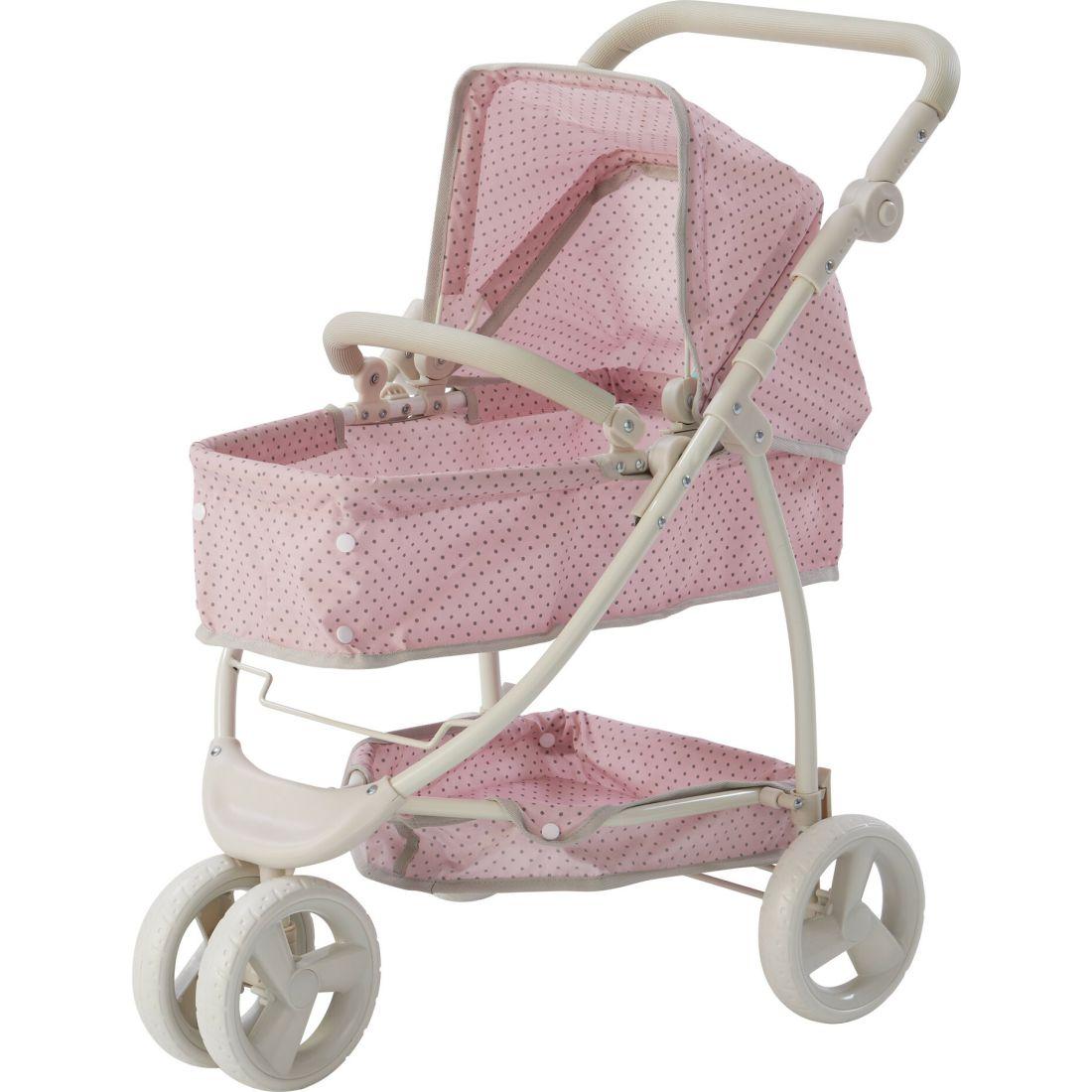 Olivia’S Little World Doll 2-In-1 Convertible Stroller, Pink/Gray | Dolls & Doll Accessories Dolls & Doll Accessories Dolls & Doll Accessories