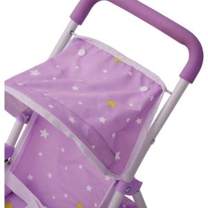 Olivia’S Little World Doll Jogging-Style Stroller, Purple/Stars | Dolls & Doll Accessories Dolls & Doll Accessories Dolls & Doll Accessories