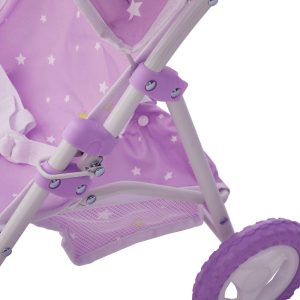 Olivia’S Little World Doll Jogging-Style Stroller, Purple/Stars | Dolls & Doll Accessories Dolls & Doll Accessories Dolls & Doll Accessories