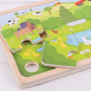 On The Farm Puzzle | Puzzles Imaginative Learning Multi