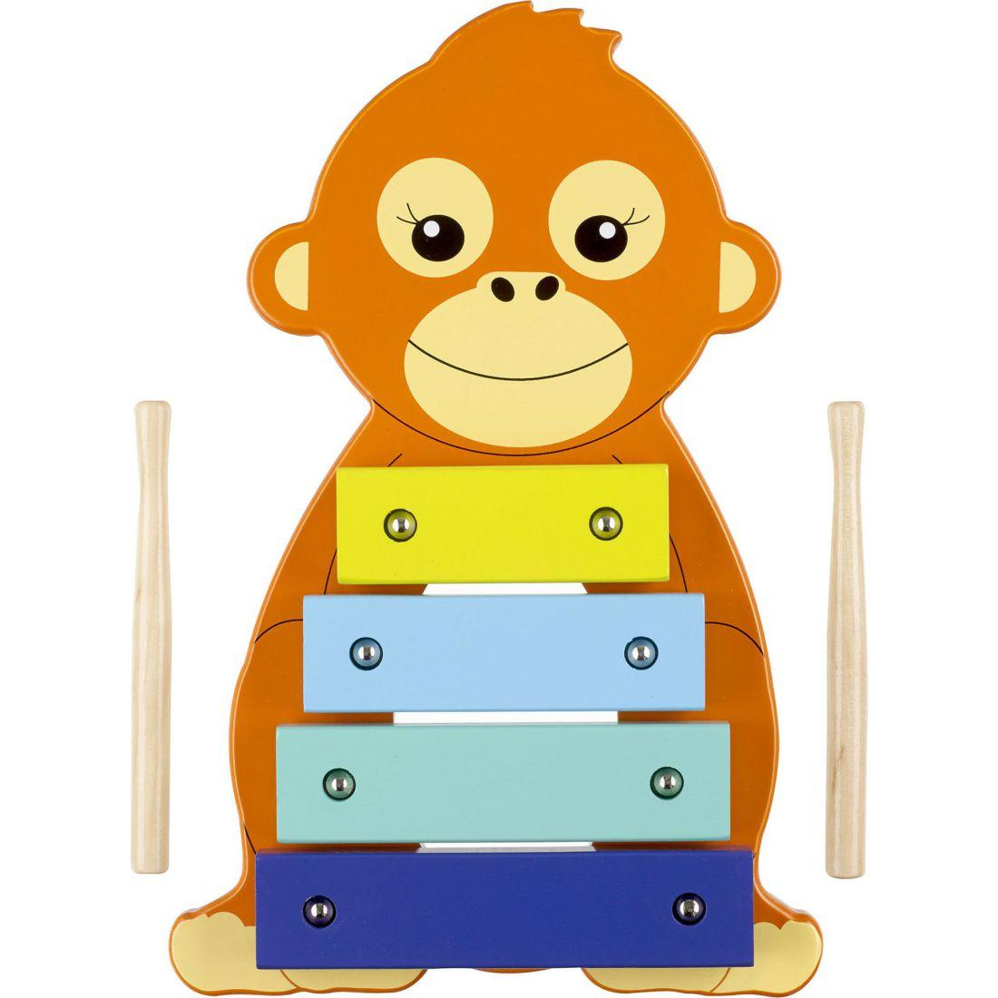 Orange Tree Toys: Xylophone: Orangutan – Wooden Musical Instrument Toy | Musical Kids Multi