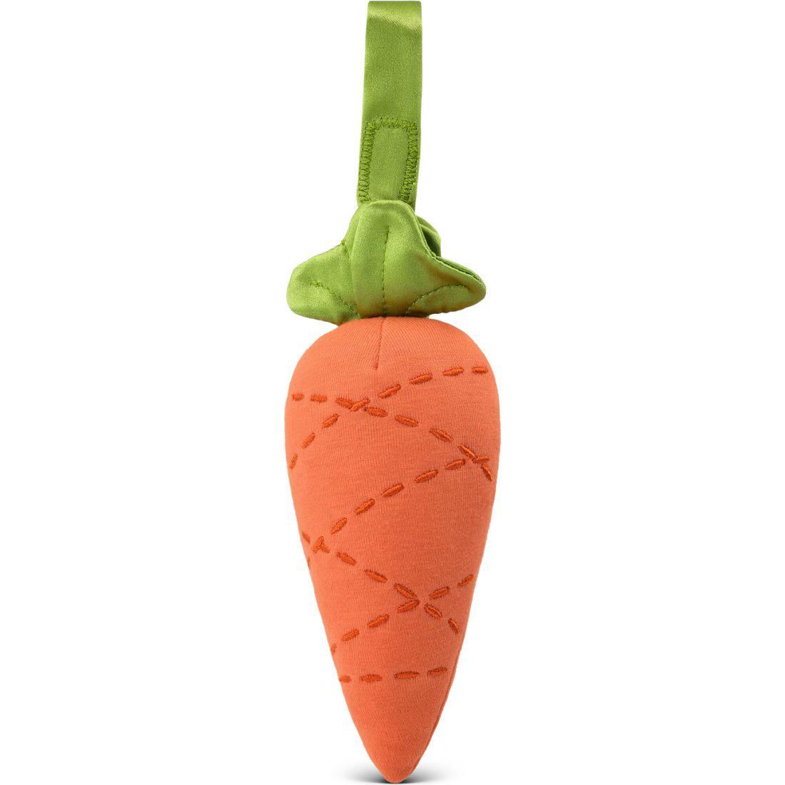 Organic Cotton Fruit & Veggie Stroller Toy, Carrot | Teethers & Rattles Baby & Toddler Orange