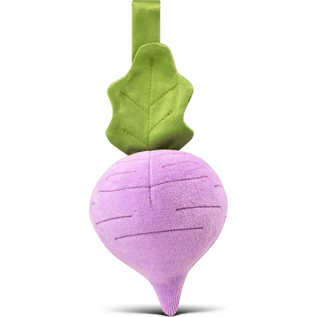 Organic Cotton Fruit & Veggie Stroller Toy, Radish | Teethers & Rattles Baby & Toddler Purple