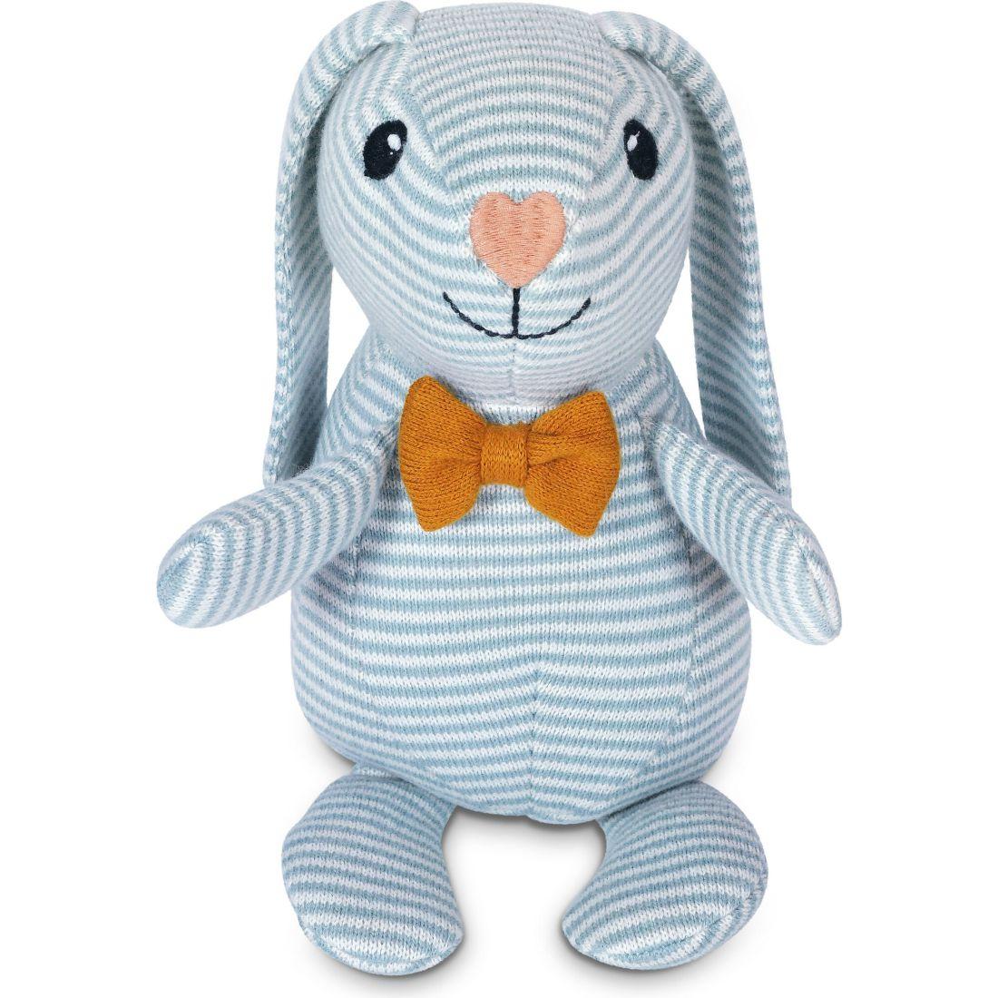 Organic Knit Patterned Bunnies, Dapper Bunny | Plush Baby & Toddler Plush