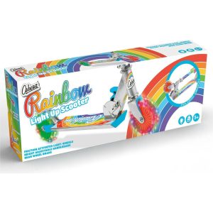 Ozbozz Rainbow Foldalbe Scooter – Light Up Wheels | Scooters Outdoor Multi