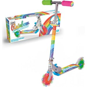 Ozbozz Rainbow Foldalbe Scooter – Light Up Wheels | Scooters Outdoor Multi