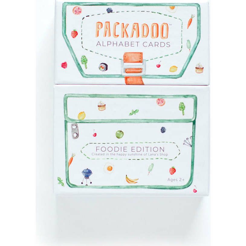 Packadoo Alphabet Cards Foodie Edition, Multi | Games Games Games