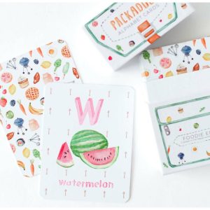 Packadoo Alphabet Cards Foodie Edition, Multi | Games Games Games