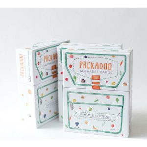 Packadoo Alphabet Cards Foodie Edition, Multi | Games Games Games