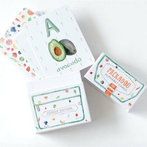 Packadoo Alphabet Cards Foodie Edition, Multi | Games Games Games