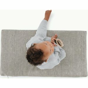 Padded Micro + Mat, Stone Stripe | Activity Gyms & Playmats Activity Gyms & Playmats Activity Gyms & Playmats