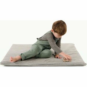 Padded Mini Mat, Stone Stripe | Activity Gyms & Playmats Activity Gyms & Playmats Activity Gyms & Playmats