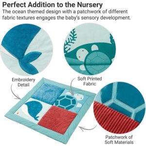 Patchwork Playmat – Ocean | Activity Gyms & Playmats Activity Gyms & Playmats Activity Gyms & Playmats