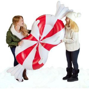 Peppermint Snow Tube, 2 Person | Yard & Lawn Games Outdoor Multi