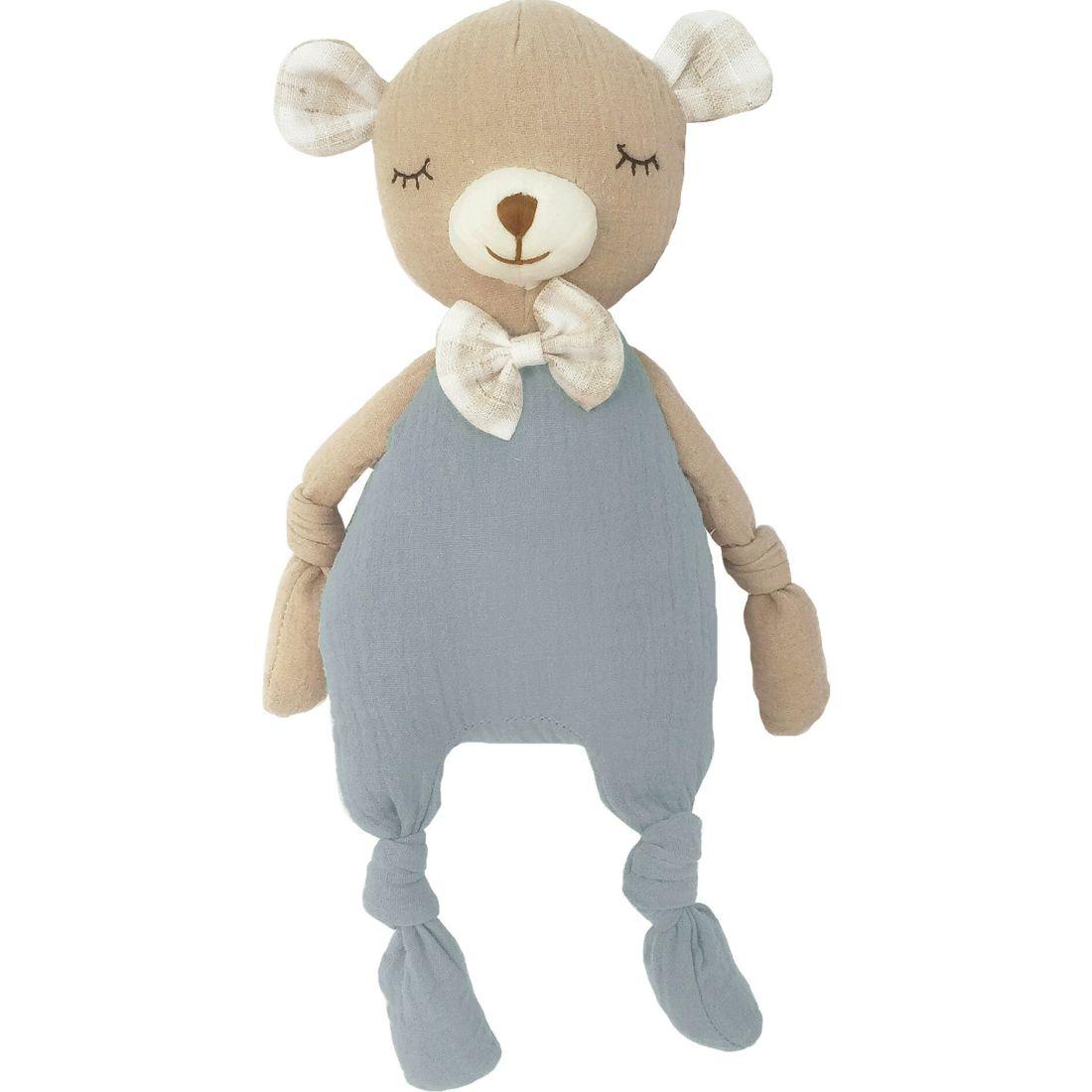 Petit Bear Knotted Doll, Blue | Plush Baby & Toddler Blue