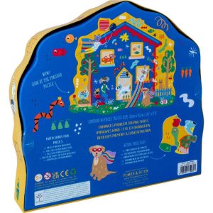 Pets 80Pc "Pet House" Shaped Jigsaw With Shaped Box | Puzzles Imaginative Learning Multi