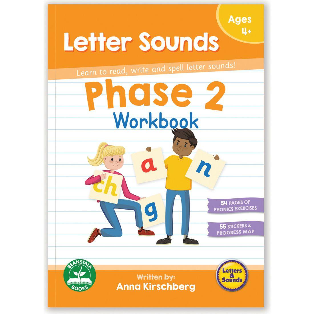 Phase 2 Letter Sounds Educational Learning Workbook | Books Books Books