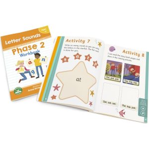 Phase 2 Letter Sounds Educational Learning Workbook | Books Books Books