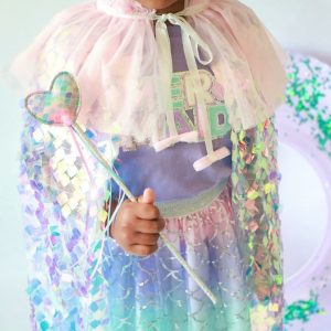 Pink Mermaid Shimmer Cape, Pink | Play Tents & Playhouses Imaginative Learning Pink