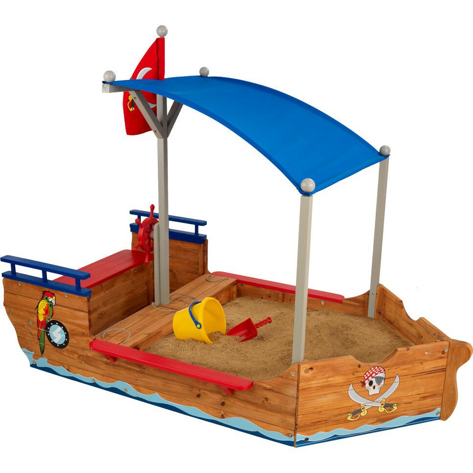 Pirate Sandbox | Yard & Lawn Games Outdoor Tan