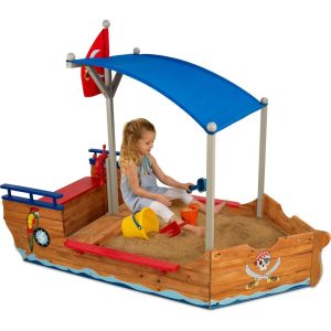 Pirate Sandbox | Yard & Lawn Games Outdoor Tan