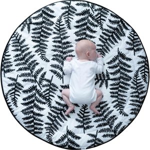 Plant Print Reversible Round Playmat, Multicolors | Activity Gyms & Playmats Activity Gyms & Playmats Activity Gyms & Playmats